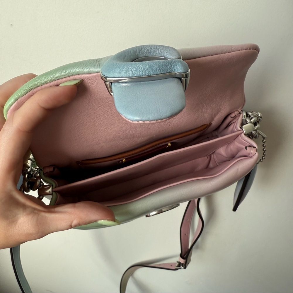 Coach Pillow Tabby 18 Pastel Ombre Leather Mini Crossbody Purse Handbag - Picture 9 of 10